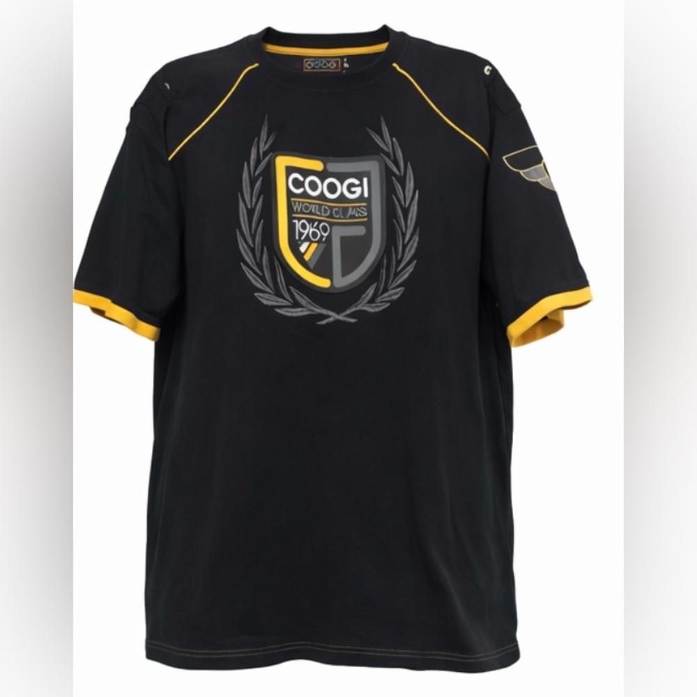 COOGI World Class Australia 1969 Shirt XXL Black Gold Crest Streetwear